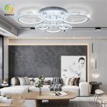 Bedroom Round Modern LED Ceiling Light Surface Mounted H170mm