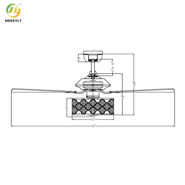 52'' Damori 5 - Blade Ceiling Fan with Remote Control and Light Kit Included