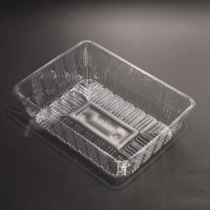 China Disposable Rectangular Plastic Food Tray Eco Friendly For Bakery Shop factory