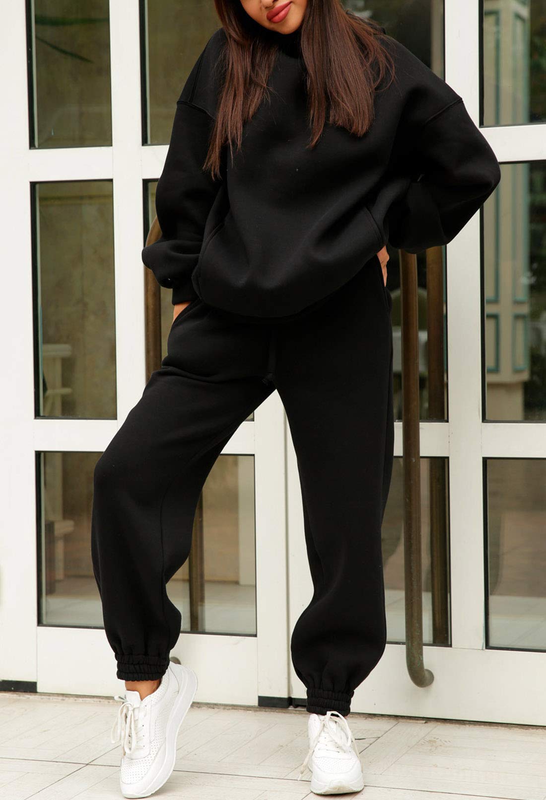 Label Customized Hoodie and Pants Set for Unisex Joggers 100% Cotton