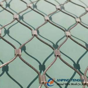 China Stainless Steel X-Type Ferruled Mesh With SS316 for Architectural or Fencing factory