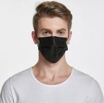 Disposable non woven 4ply surgical black color medical face mask ASTM F2100