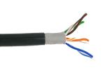 Outdoor Waterproof PE Cat5e Copper Cable , Shielded Lan Cable UTP 24AWG High