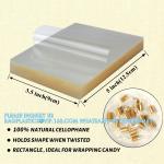 Cellophane Wrap Roll - Xmas Cellophane Wrap For Christmas To Wrap Gift Basket,