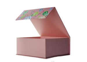 China Recyclable Rigid Cardboard Boxes , Glossy White Collapsible Gift Boxes factory