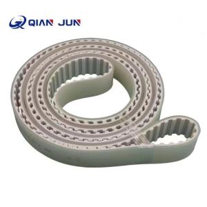 China PU open timing belt Rubber timing belt acid and alkali resistant timing belt factory