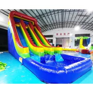 China Playground Outdoor Inflatable Water Slides Double Side Jumping Bouncer on sale