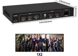 China 4 Ports 4K HDMI Video Wall Processor For Multi Screen Display 2X2 1X2 factory
