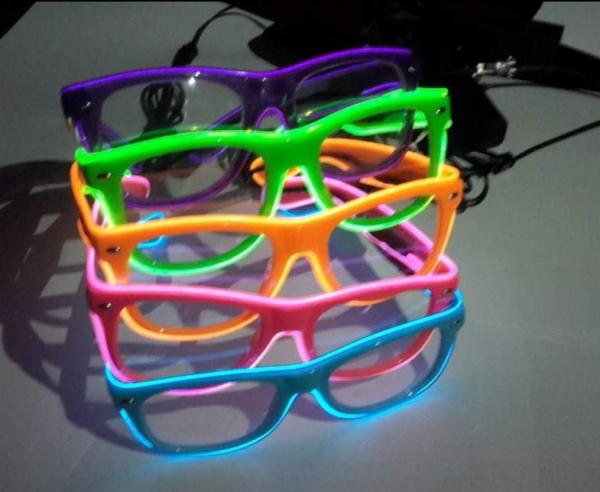 Sound Activated El Wire Glasses