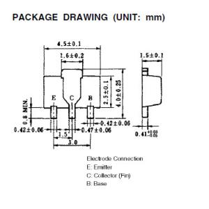 On-chip resistor PNP silicon epitaxial transistor HR1F3P NEC SOT-89