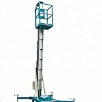 4-14m Hydraulic Electric Aerial Telescopic Double Mast Lift 100kg For Work