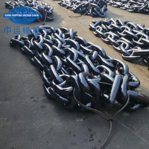 China Factory Supply Black Painted Stud Link Anchor Chain factory