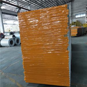 China strong energy saving 125mm rock wool sandwich panel with protective film factory