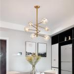 Branch Geometric Line Glass Pendant Light Kitchen Island Dining Loft Decoration