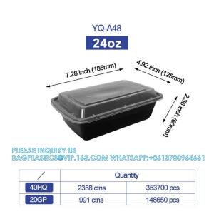 Meal Prep Container, 30oz Reusable To Go Containers With Lids Shrink Wrap