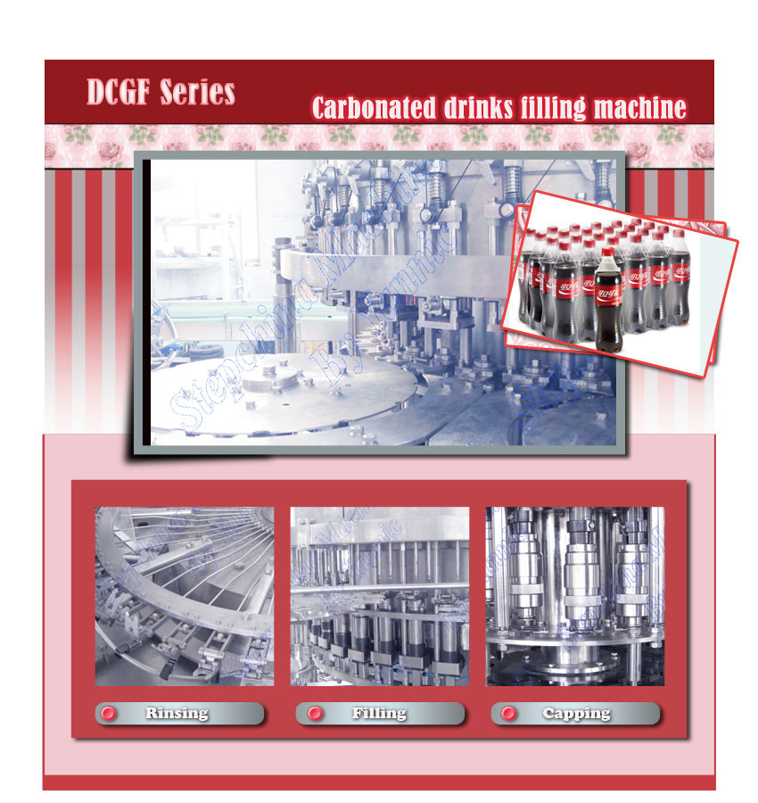 Automatic Carbonated Drinks Filling Machine Isobar Pressure Filling Principle