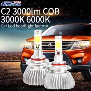 China C6 3000LM No Fan mini car led headlight factory