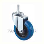 Stem Swivel Caster Wheels , 4 In Rubber Swivel Caster With Brake