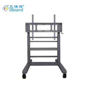 China High Quality 40Kgs Interactive Whiteboard Stand Flat Screen Cart Lift Mute Casters factory