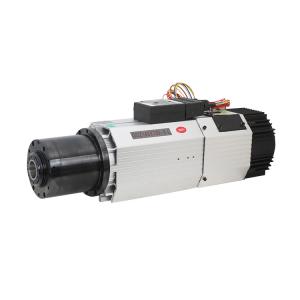 China High Speed 9KW Air Cooled CNC Spindle Motor with ISO30 Collect and 7.3Nm Maximum Torque factory