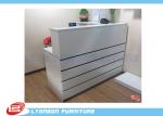 Melamine Finished MDF Shop Cash Counter White / 2000mm * 1500mm * 1100mm