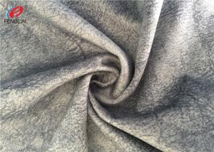 China Customized Color Sofa Cover Grey Velvet Upholstery Fabric For Furniture factory