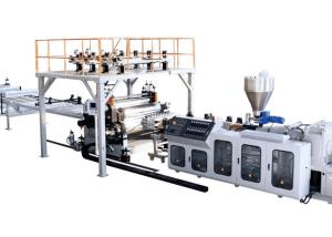 China JWELL SPC Stone Plastic Floor Making Machine PVC Sheet Extrusion Lines factory