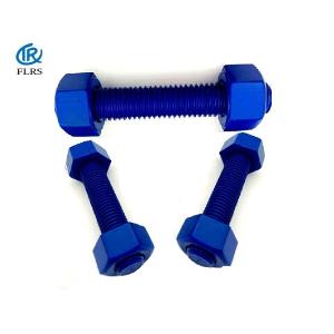 PFTE Coating Double Ended Bolt / A193B7 /A1942H XYLAN Stud Bolts