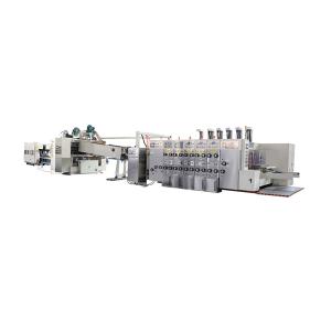 China Manual Carton Folder Gluer Machine High Pressure Air Blower High Speed factory