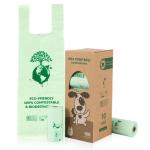 compostable logo printed colorful pet dog waste trash bag plastic garbage bag