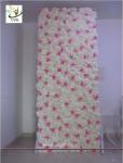 UVG 8ft white photography backdrops in silk wedding flower wall for event stage