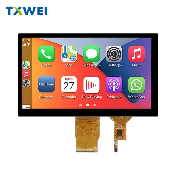 China 7-inch LCD touch screen with HDMI driver board 1024 * 600 high-definition IPS single screen touch screen USB interface factory