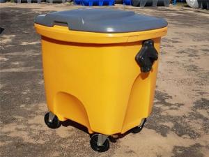 China Corrosion Resistance LLDPE Rotomolded Part Single Wall Lid 150L Waste Bin factory