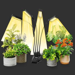 China 4 Head Desktop Led Grow Light Foldable 18w Clip On Grow Lights For Indoor Plants factory