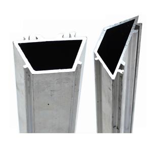 Square Aluminum Heatsink Extrusion / Window Frame Parts Good Water Tightness