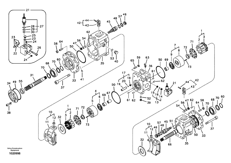 K3V112DT-9N2A for SE240-3/EC240B VOE14531856 Heavy-Duty Excavator Hydraulic Pumps – Designed for Tough Working Conditions