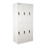 Metal 6 Door Employee Lockers for Office Gym Staff