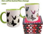 Ceramic Color Changing Mug Birthday Gifts for Men Women Heat Changing Coffee Mug
