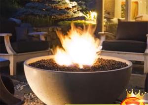 China Factory price outdoor real flame bbq round fire gas fireplace stove factory