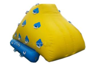 China PVC tarpaulin Inflatable Water Sports / 2 sides Inflatable climbing Wall With Handles factory