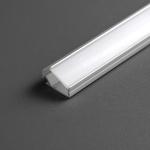 Mounting Aluminum Light Groove Silver Screw Fixing Easy Installation