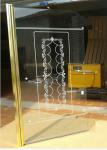 Frameless Tempered Glass Bathroom Door , OEM Shower Bathtub Screen Glass