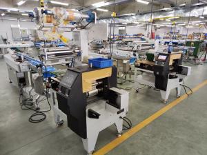China Automatic Hffs Horizontal Flow Wrapping Machine WZ220 For Packaging Sandwich Biscuits factory
