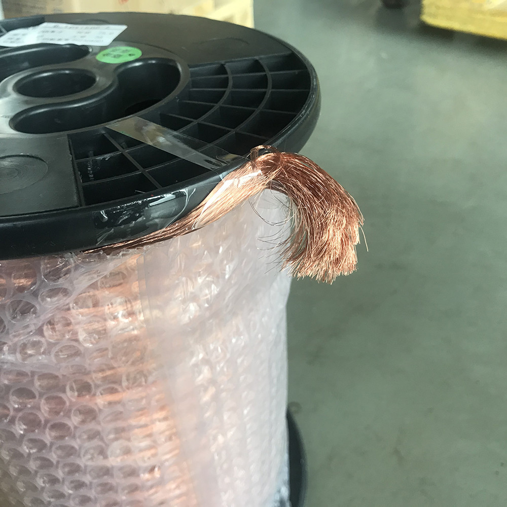 0.1 Mm X 1500 Strands Copper Litz Wire High Frequency Enameled Iso14001