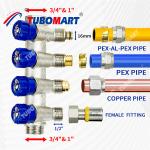 Brass Pex Water Distribution Manifold 2 - 12 Outlets Pex Plumbing Manifold