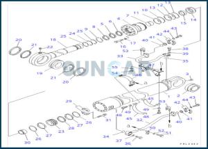 China 707-99-77120 7079977120 Bucket Cylinder Seal Repair Kit For Excavator KOMATSU factory