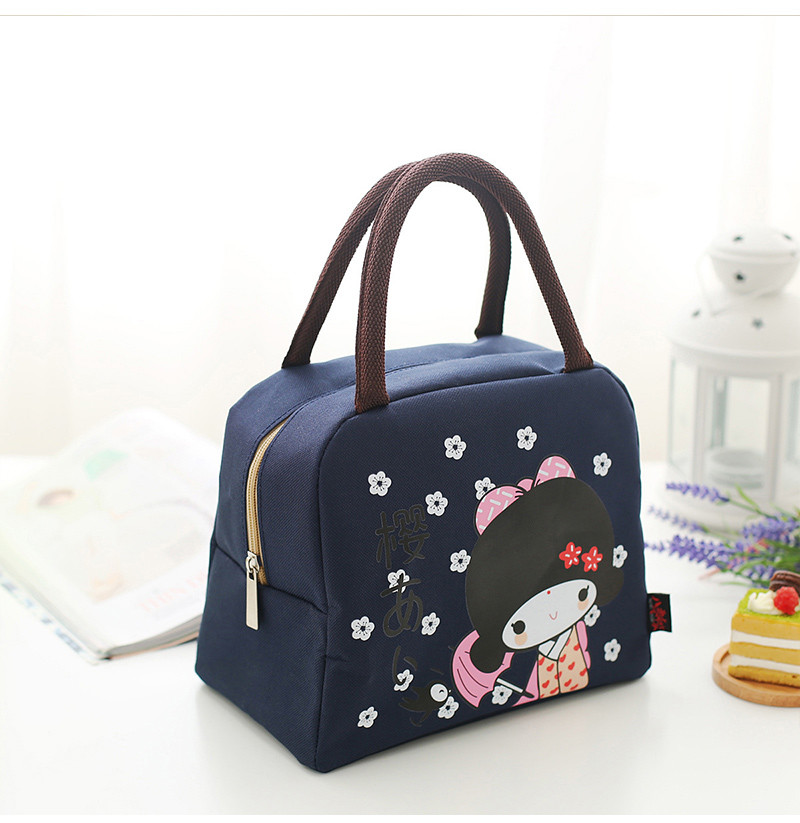 Portable Oxford Thermal Insulated Lunch Bag For Kids