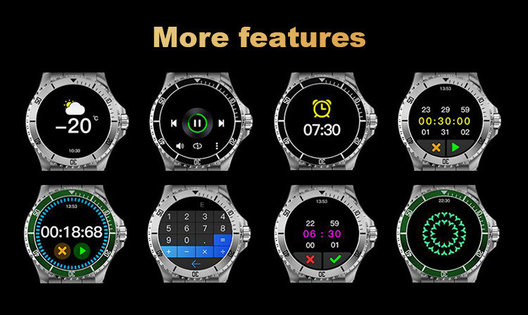 BT 5.0 Sleep Monitoring Smartwatch With Blood Pressure 1.32inch 360*360
