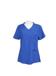 China 170 GSM 95% Polyester 5% Spandex Blue Medical Uniform Scrubs 4 Way Stretch factory