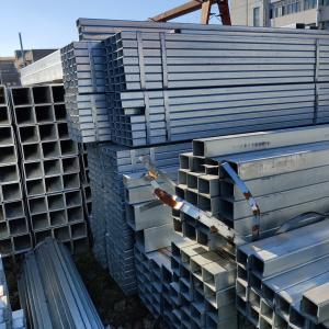 China Zinc Coated Q215b Q235b Galvanized Steel Pipe Square Rectangle 2.5 Inch 3 Inch factory